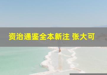 资治通鉴全本新注 张大可